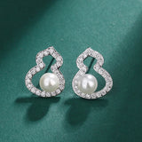 S925 Silver Gourd Earring & Pendant Set