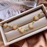 S925 Silver & Hotan Jade Bracelet Chinese Palace Retro Ethnic Jewelry