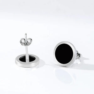 S925 Silver Inlaid Natural Ink Jade Earrings High-end Jewelry