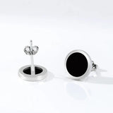 S925 Silver Inlaid Natural Ink Jade Earrings High-end Jewelry