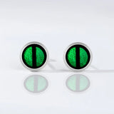 S925 Silver Inlaid Natural Ink Jade Earrings High-end Jewelry