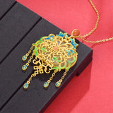 S925 Silver Hotian Jade Pendant Butterfly Necklace Female TikTok