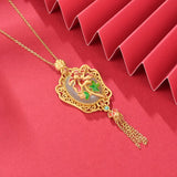 S925 Silver Hotian Jade Pendant Flower Necklace