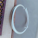 S925 Silver Sweet Bow Bell Girl Bracelet Punk Style Jewelry