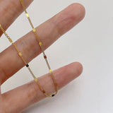 S925 Silver Thin Chain Necklace Women