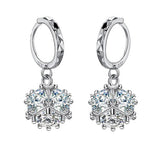 S925 Silver Heart Cat Paw Pearl Stars Tassel Hoop Earring