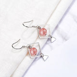 S925 Silver Pearl Clover Flower Leaf Hoop Earring