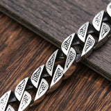 S925 Silver Locomotive Latch Horse Braid Bracelet 18/20/22CM