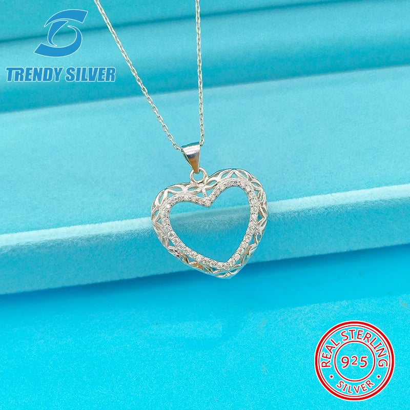 925 Silver Love Necklace for Women