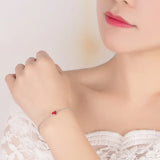 S925 Silver Heart Bracelet Bangle Wedding Gift