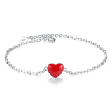 S925 Silver Heart Bracelet Bangle Wedding Gift