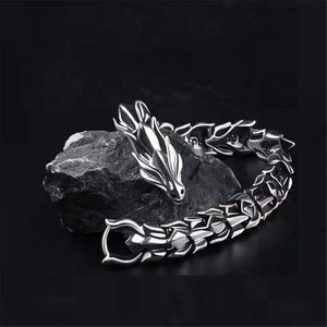 S925 Silver Punk Style Hip-hop Bracelet Men's Retro Thai Silver Gift