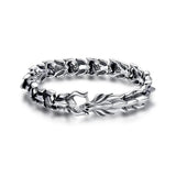 S925 Silver Punk Style Hip-hop Bracelet Men's Retro Thai Silver Gift