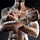 S925 Silver Punk Style Hip-hop Bracelet Men's Retro Thai Silver Gift