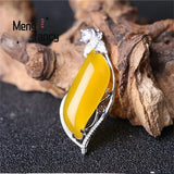 S925 Silver Ice Chalcedony Pendant Charms Jade Fine Jewelry