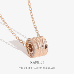 S925 Silver Necklace Female Texture Small Waist Personality Clavicle Chain
