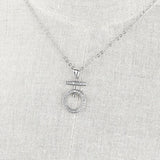 S925 Silver Diamond Pendant Necklace for Women