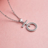 S925 Silver Diamond Pendant Necklace for Women