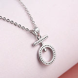 S925 Silver Diamond Pendant Necklace for Women