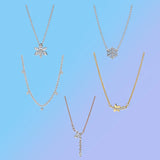 S925 Silver Necklace Full Diamond Snowflake Winter Christmas Gift