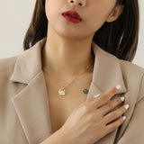 S925 Silver Necklace Hollow Bead Ring Pendant Jewelry Gift