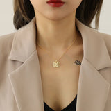 S925 Silver Necklace Hollow Bead Ring Pendant Jewelry Gift
