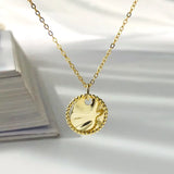 S925 Silver Necklace Hollow Bead Ring Pendant Jewelry Gift