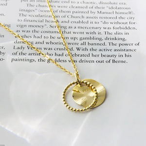 S925 Silver Necklace Hollow Bead Ring Pendant Jewelry Gift