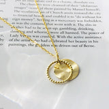 S925 Silver Necklace Hollow Bead Ring Pendant Jewelry Gift