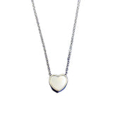 S925 Silver Necklace Women's Heart Pendant Silver Chain