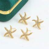 14k Bag Injection Pearl Zircon Stud Earrings