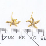14k Bag Injection Pearl Zircon Stud Earrings