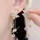S925 Silver Needle Love Diamond Crystal Earrings Sale
