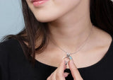 S925 Crystal Zircon Bunny Pendant Necklace