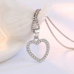 S925 Silver Pendant Bead Necklace with Dangle Charms