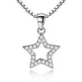 S925 Silver Pendant Bead Necklace with Dangle Charms