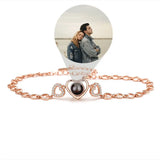 S925 Silver Personalized Photo Bracelet Girlfriend Mother's Gift