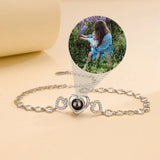 S925 Silver Personalized Photo Bracelet Girlfriend Mother's Gift