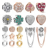 S925 Silver Reflexions Charms for Bracelet DIY Fixed Clip Beads