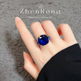 S925 Silver Sapphire Wedding Jewelry Set for Women