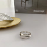 S925 Silver Rings for Women Diamond Adjustable Minimalist Jewelry