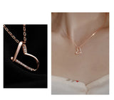 S925 Silver Rose Gemstone Pendant Necklace Jewelry for Women