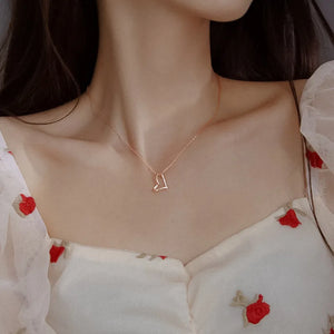 S925 Silver Rose Gemstone Pendant Necklace Jewelry for Women