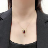 S925 Silver Scorpion Pendant Necklace with Austrian Crystal