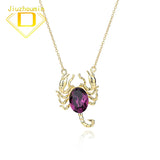 S925 Silver Scorpion Pendant Necklace with Austrian Crystal