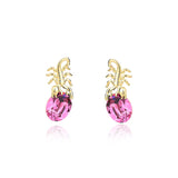 S925 Silver Scorpion Stud Earrings Austrian Crystal Hip Hop Hipster Eardrop