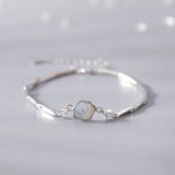 S925 Silver Shell Bracelet Adjustable Handwear