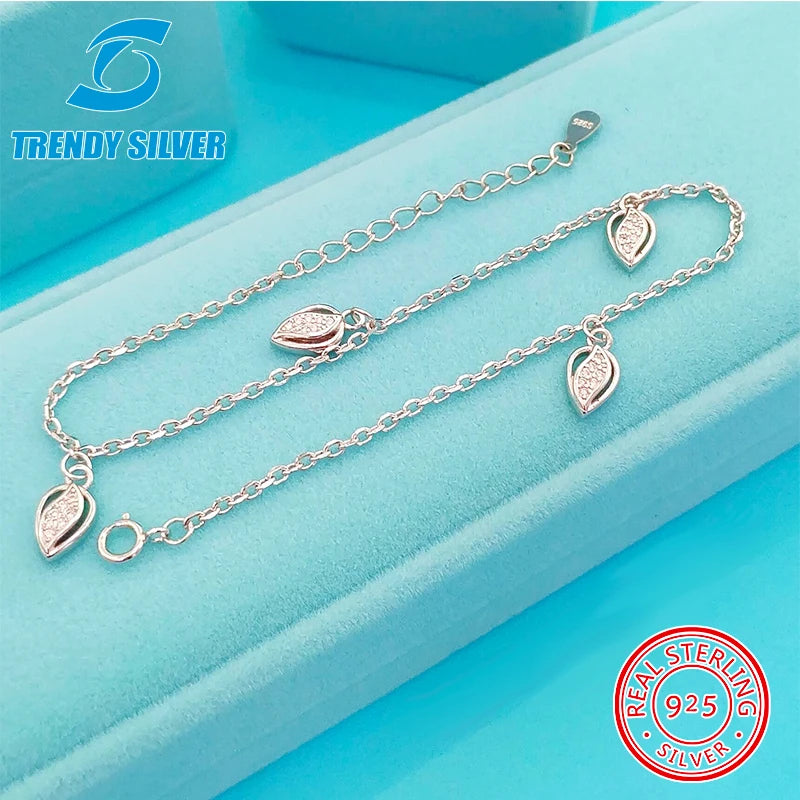 S925 Silver Pendant Anklet Anklets Foot Chain Beach Jewelry