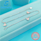 S925 Silver Pendant Anklet Female Anklets Barefoot Sandals Foot Chain