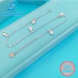 S925 Silver Pendant Anklet Foot Chain Ankle Bracelets for Women